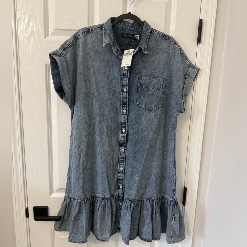 Lauren Ralph Lauren® Denim Short-Sleeve Shirtdress - Picture 5 of 10